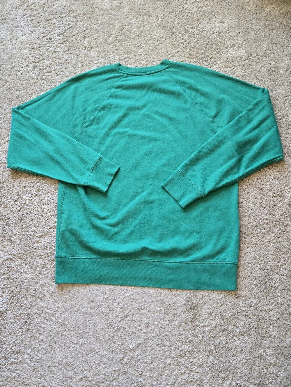 J.Crew Lightweight French Terry Sweatshirt Mens XL Green Cotton